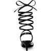 imageAllegra K Womens Strappy Lace Up Slingback Kitten Heel SandalsBlack