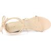 imageAllegra K Womens Wedge Heels Lace Up Strappy Low Wedges SandalsBeige