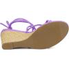 imageAllegra K Womens Wedge Heels Lace Up Strappy Low Wedges SandalsLavender