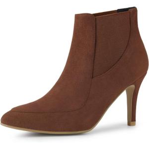 imageAllegra K Womens Lace Up Chunky Heel Ankle BootiesDark Brown