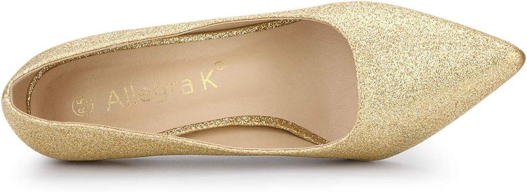 imageAllegra K Womens Party Glitter Stiletto High Heels PumpsGold