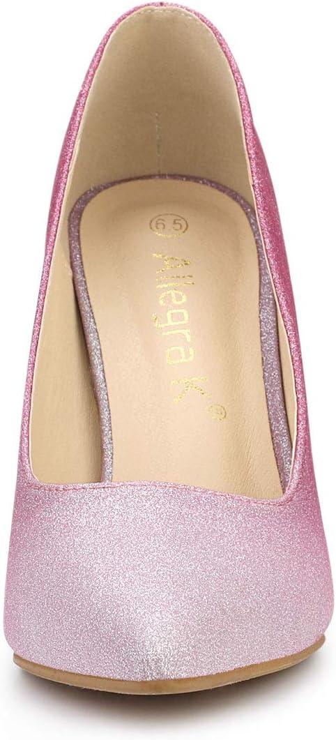 imageAllegra K Womens Party Glitter Stiletto High Heels PumpsPink