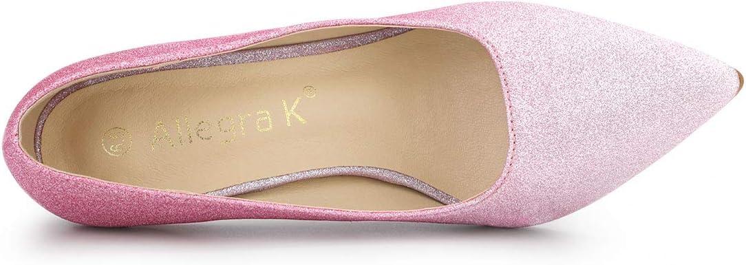 imageAllegra K Womens Party Glitter Stiletto High Heels PumpsPink