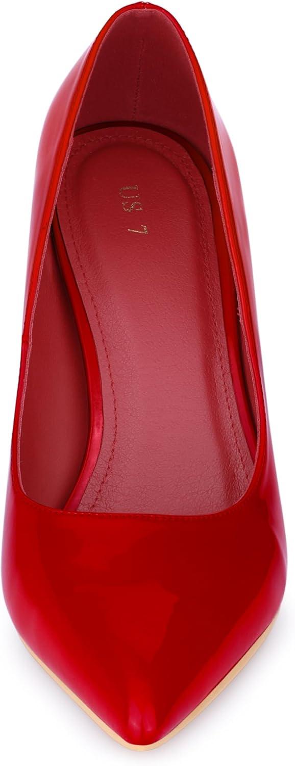 imageAllegra K Womens Pointed Toe Stiletto Heels Dress PumpsRed