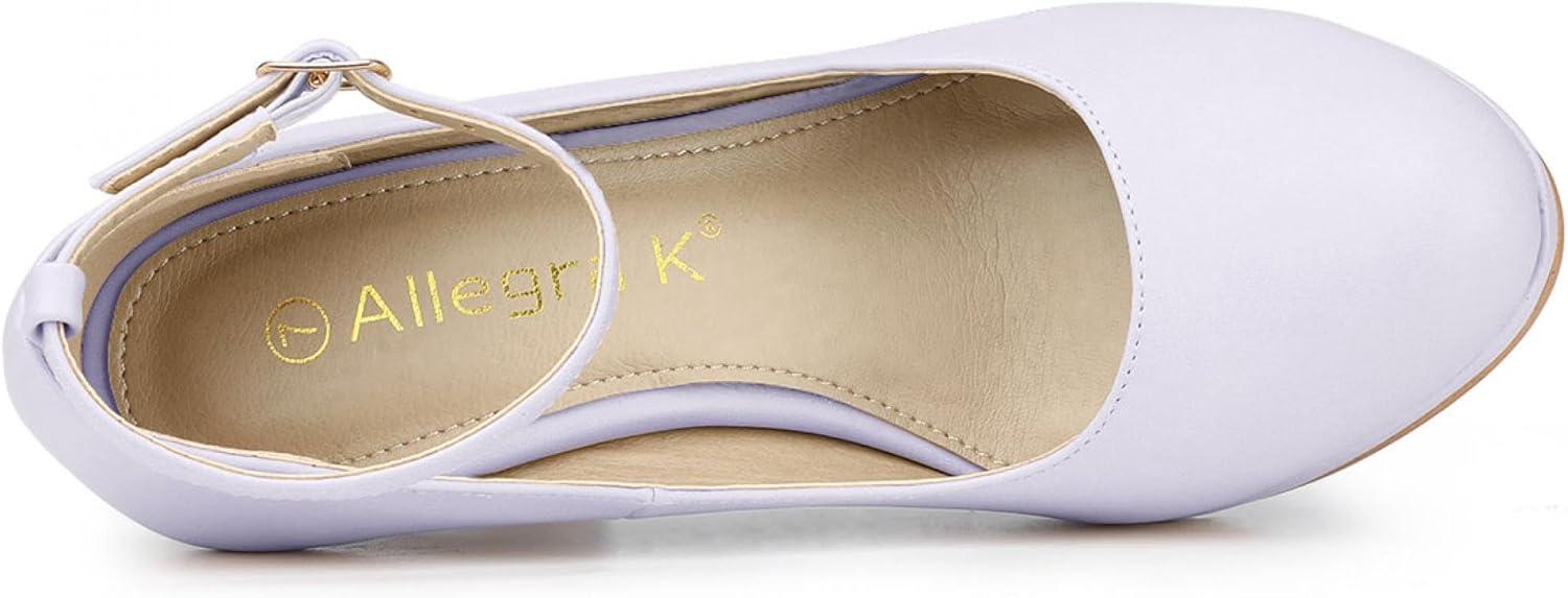 imageAllegra K Womens Round Toe Stiletto Heels Ankle Strap PumpsLight Purple