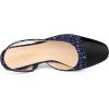 imageAllegra K Slingback Cap Toe Christmas Plaid Chunky Heel Pumps for WomenNavy Blue