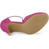 imageAllegra K Women Rounded Toe Stiletto Heel TStrap Dress Hot Pink Pumps  9 M US