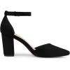 imageAllegra K Womens Ankle Strap Pointed Toe Block Heels PumpsBlack