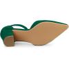 imageAllegra K Womens Ankle Strap Pointed Toe Block Heels PumpsDark Green