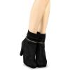 imageAllegra K Womens Ankle Zip Platform High Heel Mid Calf BootsBlack