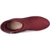 imageAllegra K Womens Ankle Zip Platform High Heel Mid Calf BootsBurgundy