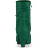 imageAllegra K Womens Ankle Zip Platform High Heel Mid Calf BootsEmerald Green