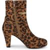 imageAllegra K Womens Ankle Zip Platform High Heel Mid Calf BootsLeopard