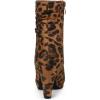 imageAllegra K Womens Ankle Zip Platform High Heel Mid Calf BootsLeopard
