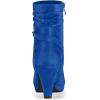 imageAllegra K Womens Ankle Zip Platform High Heel Mid Calf BootsRoyal Blue