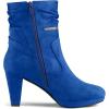 imageAllegra K Womens Ankle Zip Platform High Heel Mid Calf BootsRoyal Blue