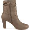 imageAllegra K Womens Ankle Zip Platform High Heel Mid Calf BootsTaupe