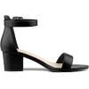imageAllegra K Womens Block Low Heels Ankle Strap SandalsBlack