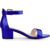 imageAllegra K Womens Block Low Heels Ankle Strap SandalsRoyal Blue