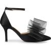 imageAllegra K Womens Bow Tie Ankle Strap Stiletto High Heels PumpsBlack