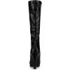 imageAllegra K Womens Chunky Heel Round Toe Platform Knee High BootsBlack