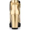 imageAllegra K Womens Chunky High Heel Platform Ankle BootsGold