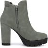 imageAllegra K Womens Chunky High Heel Platform Ankle BootsGrey