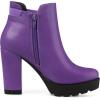 imageAllegra K Womens Chunky High Heel Platform Ankle BootsPurple