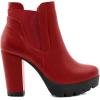 imageAllegra K Womens Chunky High Heel Platform Ankle BootsRed