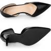 imageAllegra K Womens Closed Pointed Toe Slip on Stiletto High Heel Dress Pump ShoesBlack