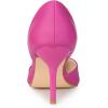 imageAllegra K Womens Closed Pointed Toe Slip on Stiletto High Heel Dress Pump ShoesHot Pink
