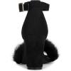 imageAllegra K Womens Faux Fur Ankle Strap Block Heels SandalsBlack