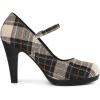imageAllegra K Womens Houndstooth Platform Stiletto Heels Mary Janes PumpsBlack Brown