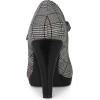 imageAllegra K Womens Houndstooth Platform Stiletto Heels Mary Janes PumpsBlack White