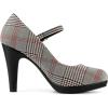 imageAllegra K Womens Houndstooth Platform Stiletto Heels Mary Janes PumpsBrown