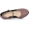 imageAllegra K Womens Houndstooth Platform Stiletto Heels Mary Janes PumpsBurgundy