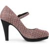 imageAllegra K Womens Houndstooth Platform Stiletto Heels Mary Janes PumpsBurgundy