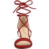 imageAllegra K Womens Kitten Heel Lace Up Open Toe SandalsRed