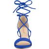 imageAllegra K Womens Kitten Heel Lace Up Open Toe SandalsRoyal Blue