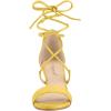 imageAllegra K Womens Kitten Heel Lace Up Open Toe SandalsYellow