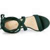 imageAllegra K Womens Lace Up Block Heels SandalsGreen