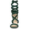 imageAllegra K Womens Lace Up Block Heels SandalsGreen