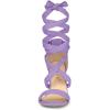 imageAllegra K Womens Lace Up Block Heels SandalsPurple