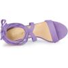 imageAllegra K Womens Lace Up Block Heels SandalsPurple