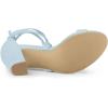 imageAllegra K Womens Lace Up Block Heels SandalsSky Blue