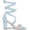 imageAllegra K Womens Lace Up Block Heels SandalsSky Blue
