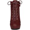 imageAllegra K Womens Lace Up Strap Platform Block Heels Ankle BootsBurgundy