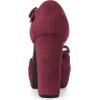 imageAllegra K Womens Mary Janes Platform Pumps Halloween Costumes Chunky Heels Dress ShoesBurgundy