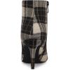 imageAllegra K Womens Plaid Pointed Toe Side Zip Stiletto Heel Ankle BootsBrown