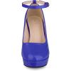 imageAllegra K Womens Platform Ankle Strap Chunky Heel Mary Janes PumpsBlue